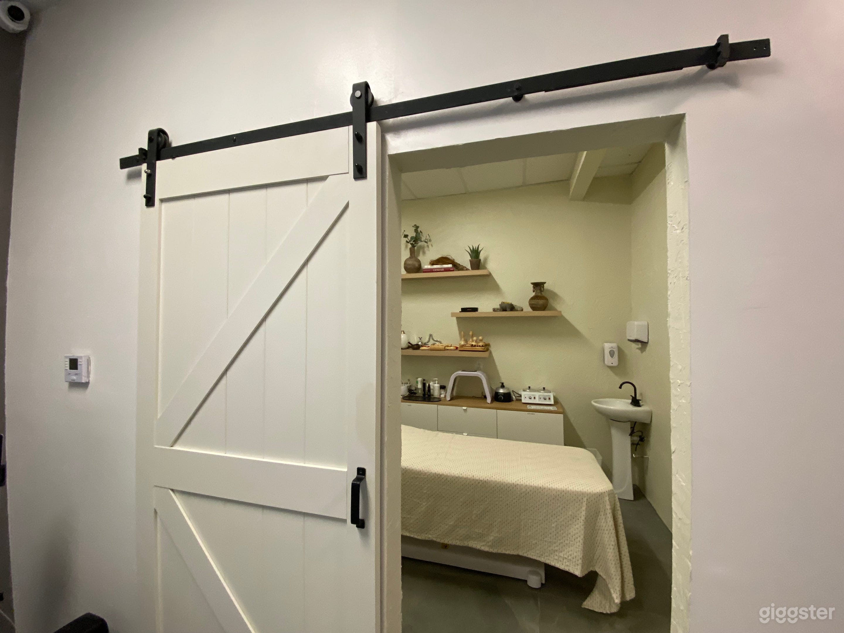 Private spa room, available as is for filming