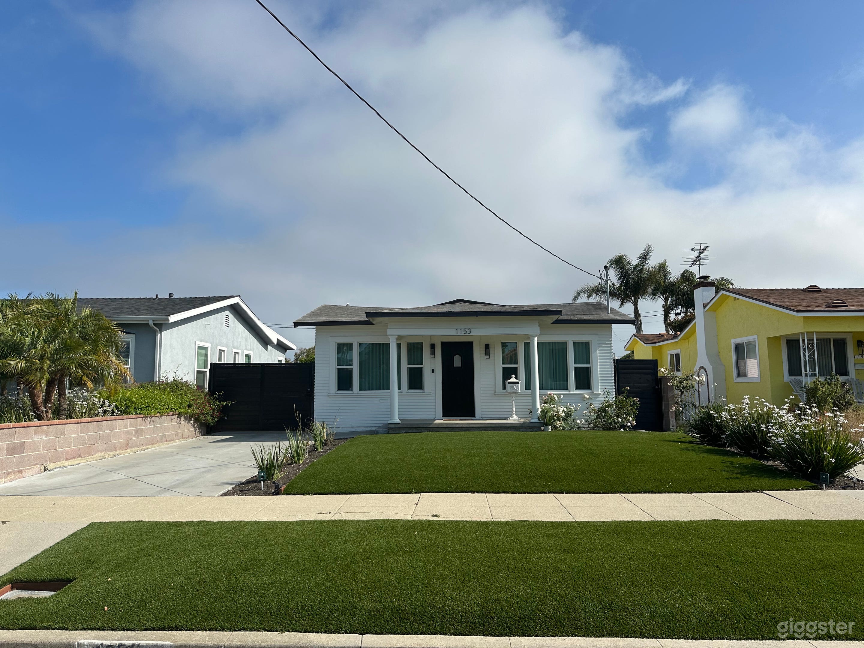 Picture facing south, home faces north
