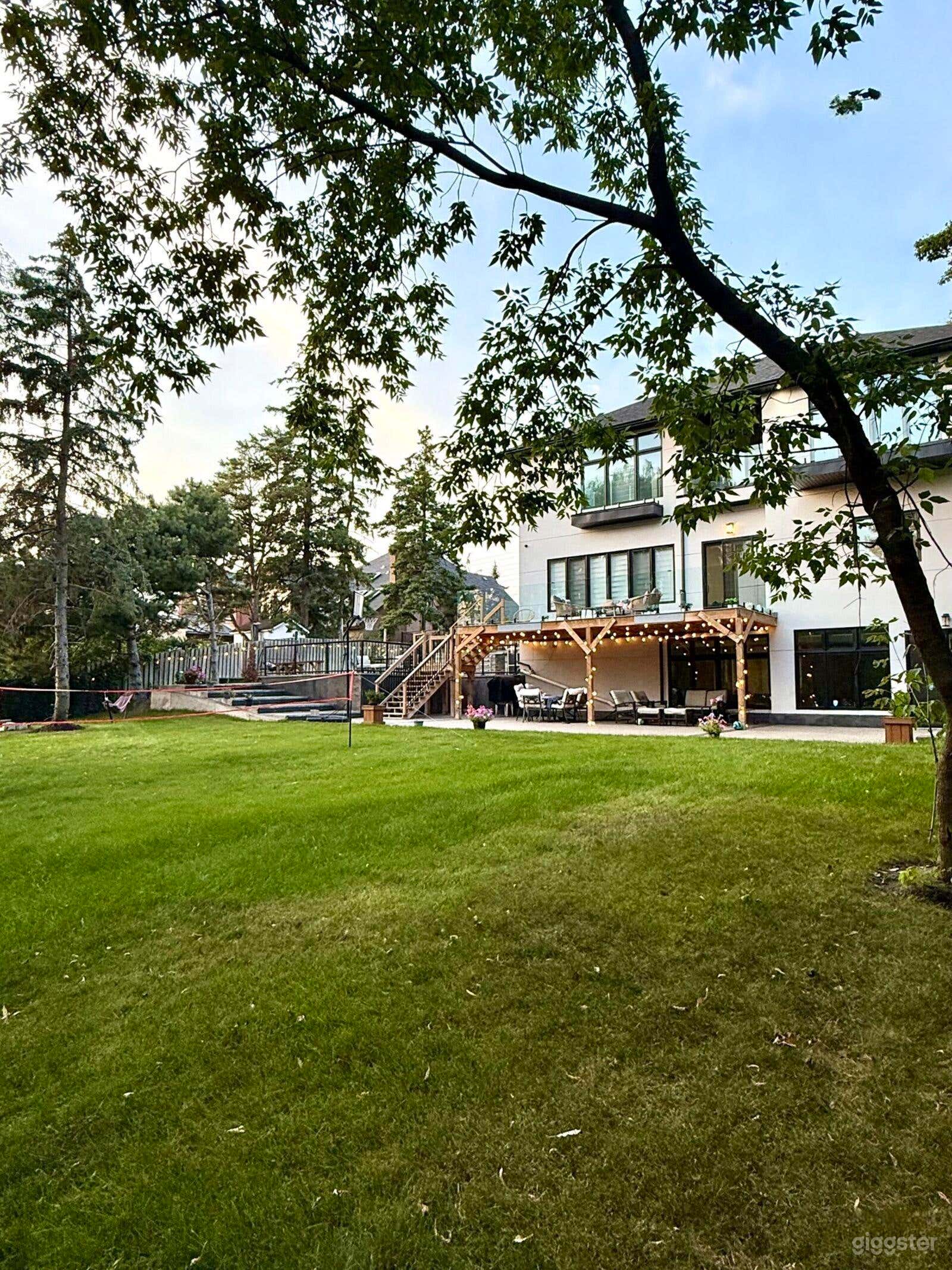 Ravine-View Modern Backyard Oasis Photo 1