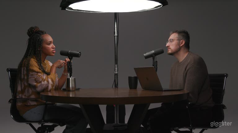  dark set for podcast 