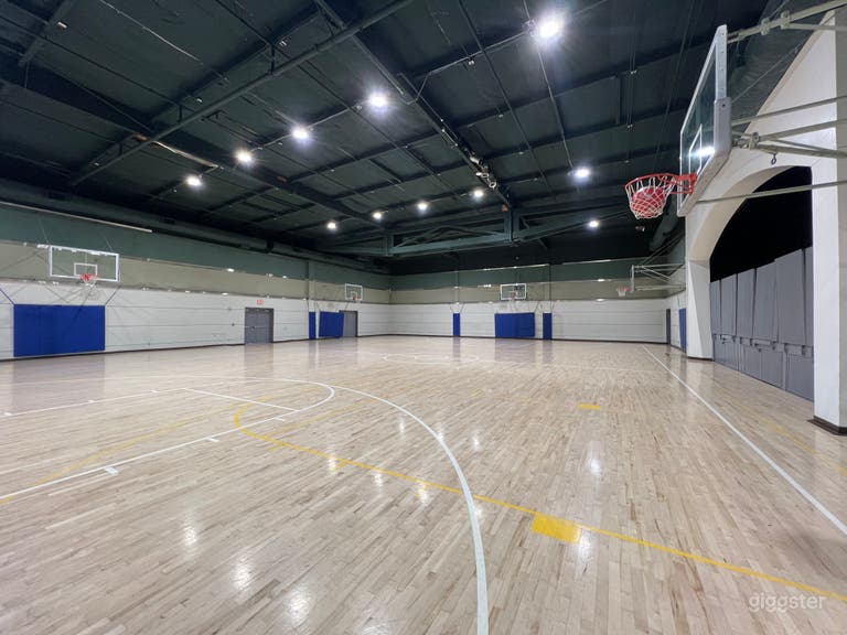  Multiple indoor basketball and gym for filming 