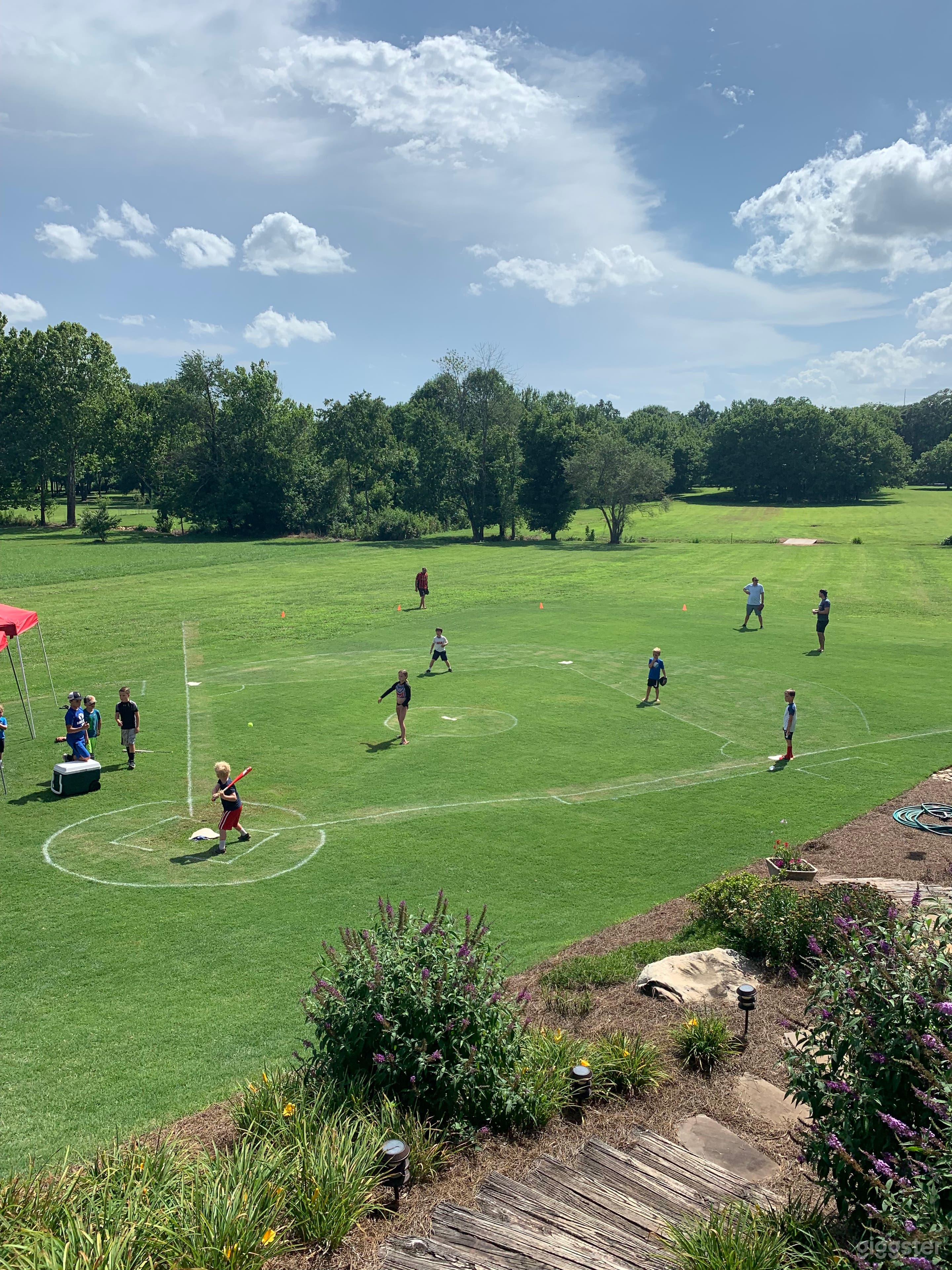 Large enough for backyard sporting events!