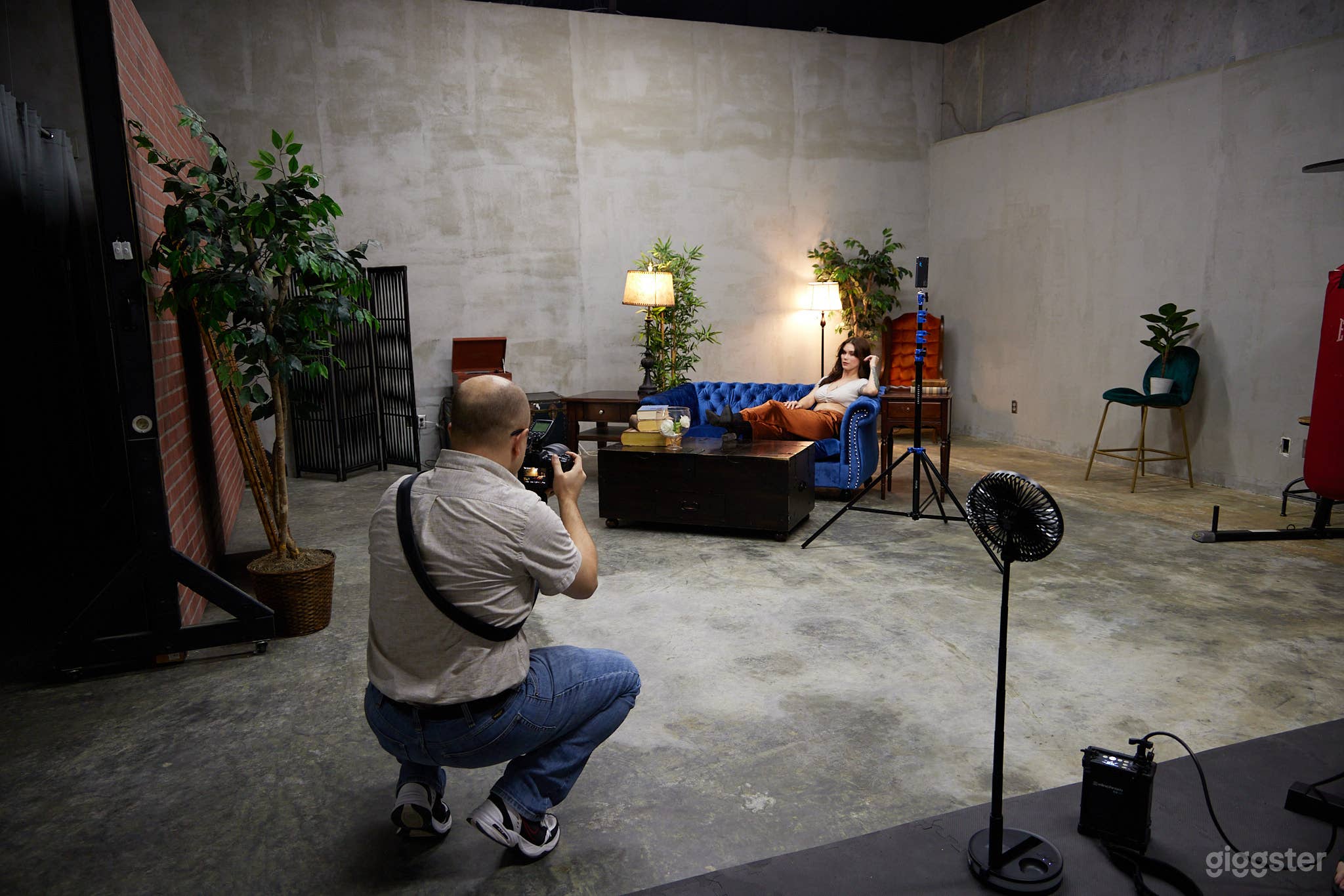 Modern Industrial Loft Studio with Fitness Set Photo 1