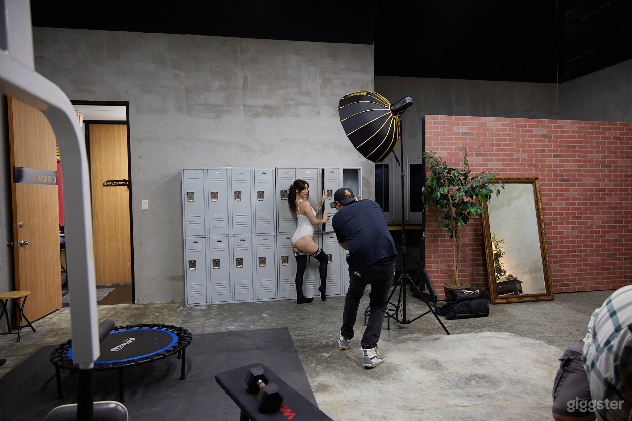Modern Industrial Loft Studio with Fitness Set Photo 2