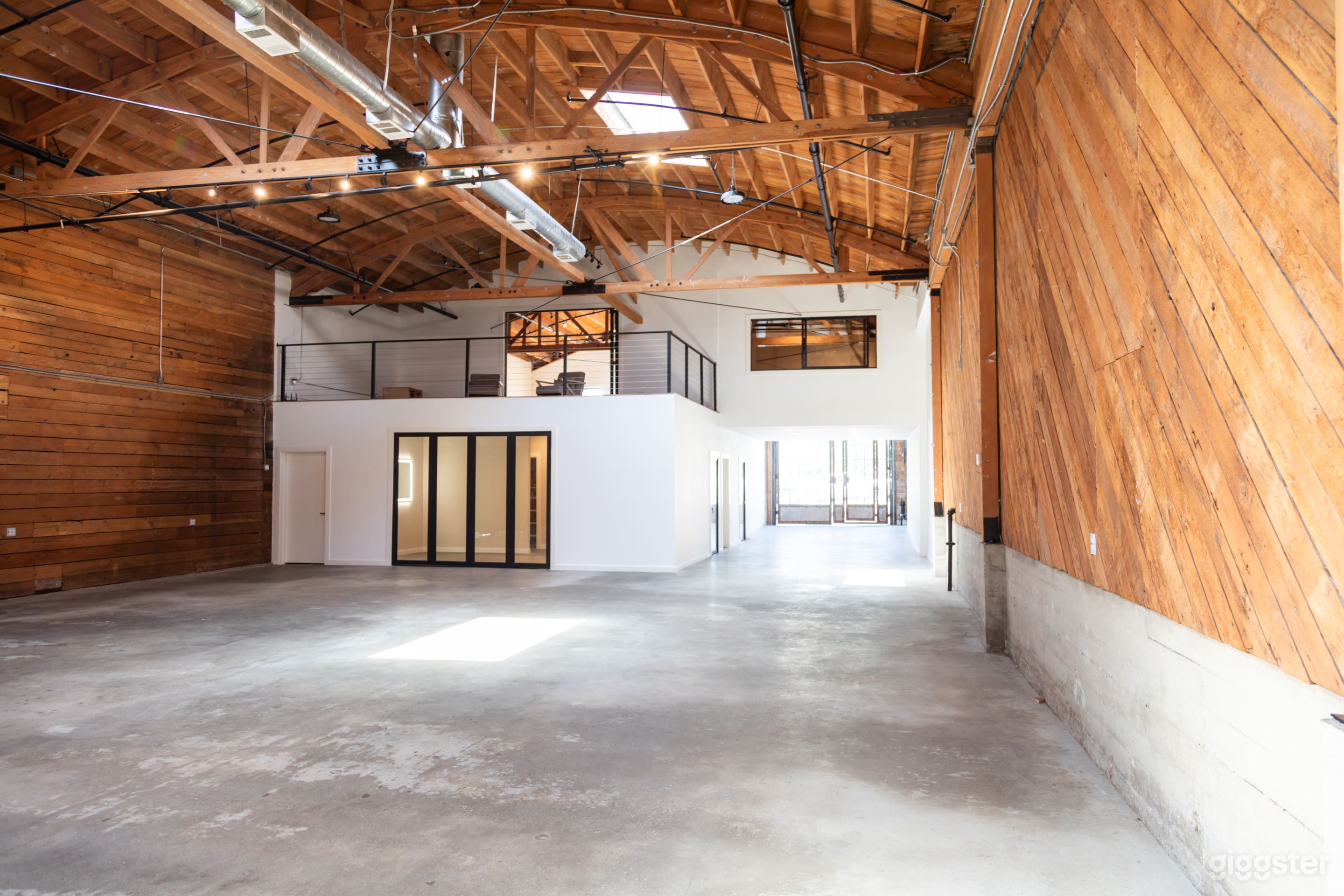 Lower level private suite, upper deck, roll up door and entrace