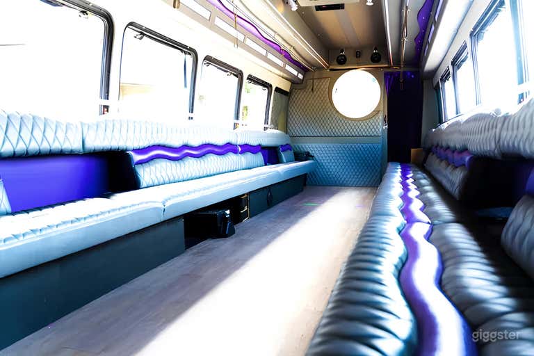  Interior of bus with built in coolers  