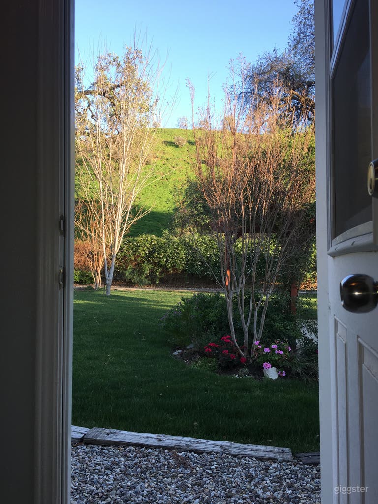  Looking out the back door. No neighbors 