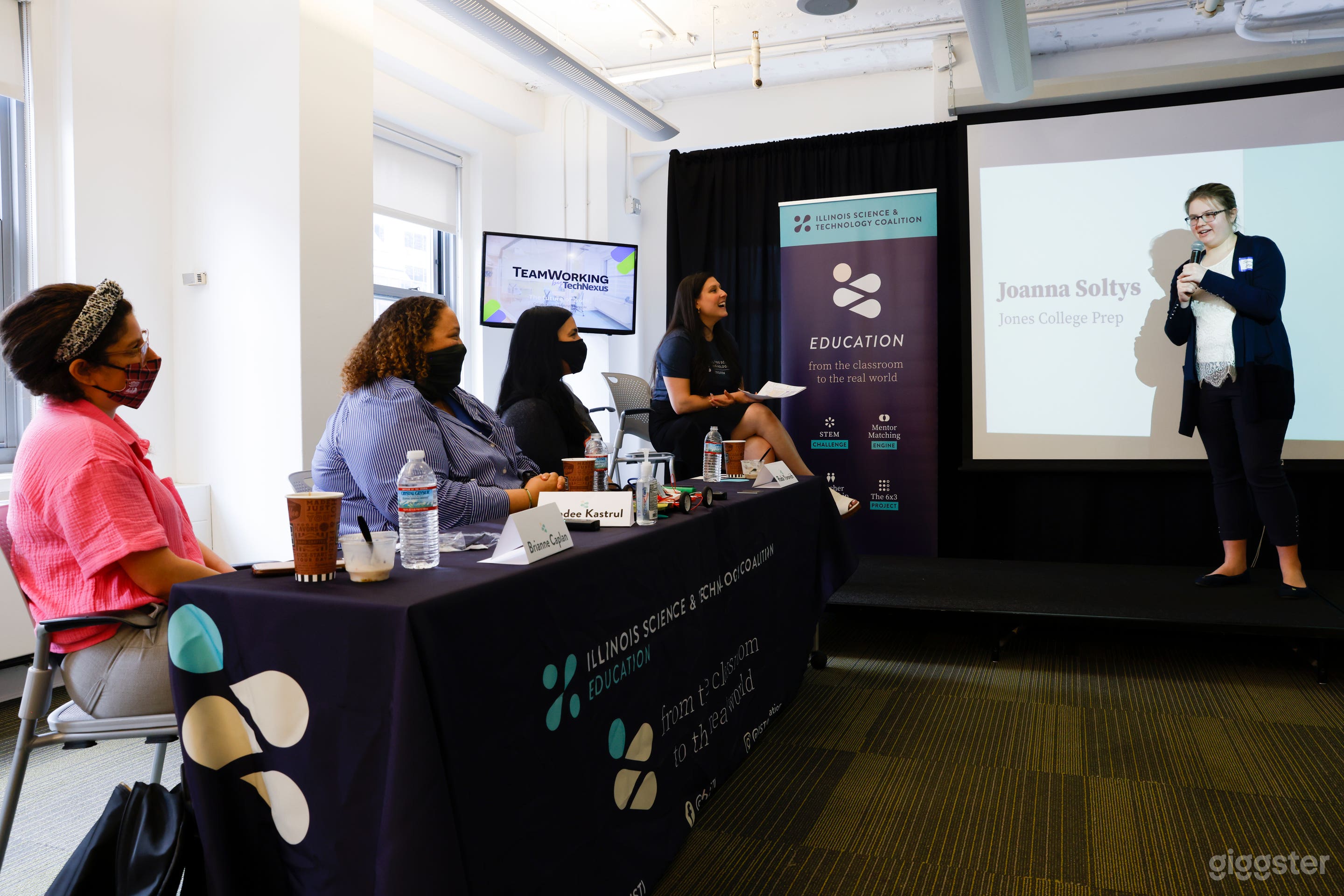 Pipe + Drape and Stage available for additional fee