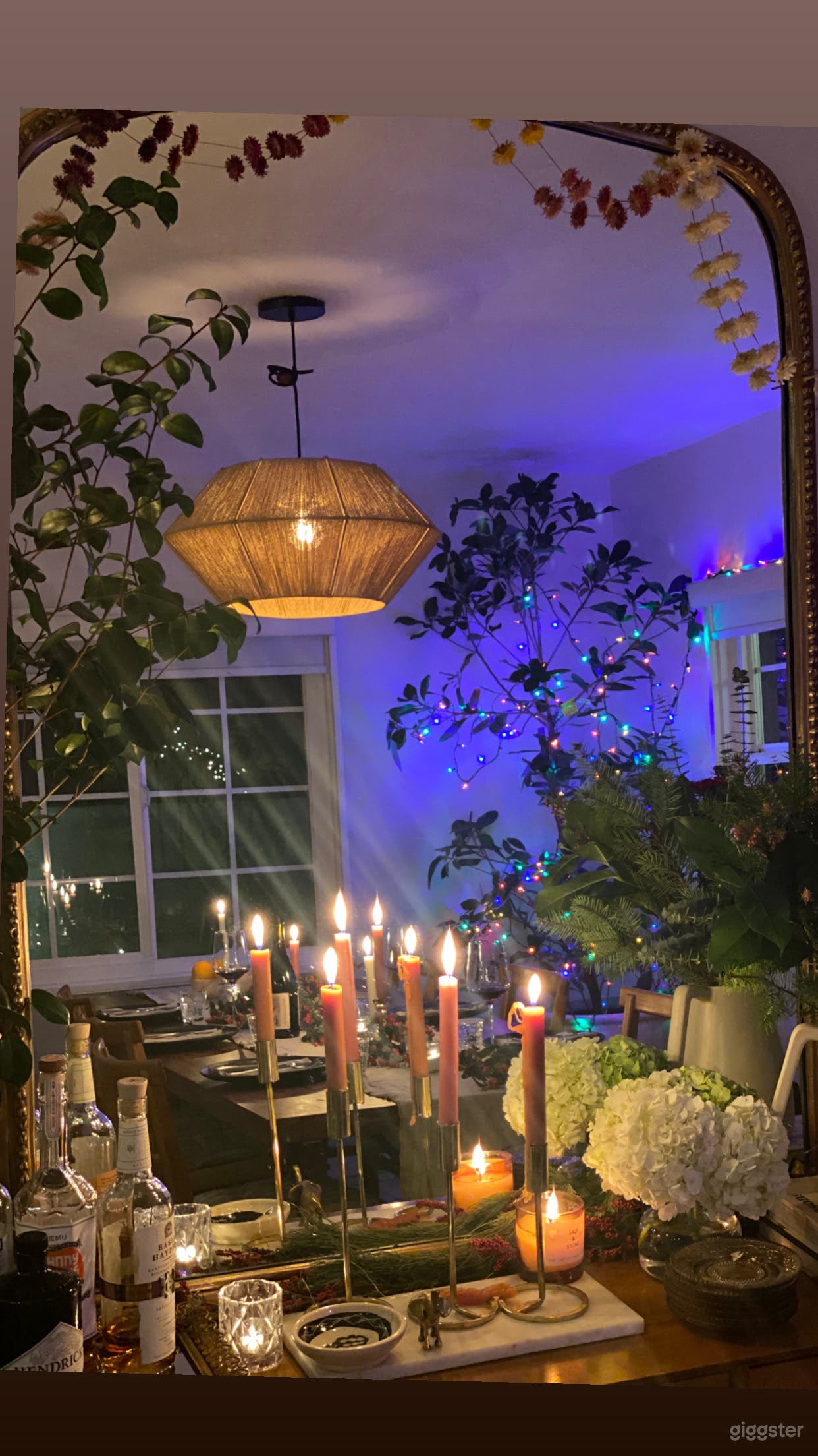 Dining Room at night 