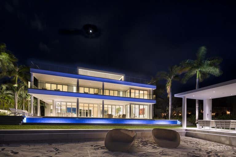  Miami Vice Oceanfront Mansion with Private Beach  