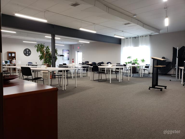  Conference Room – rustic, industrial, training, school-like setting, perfect for photo shoots, filming and documentaries. 