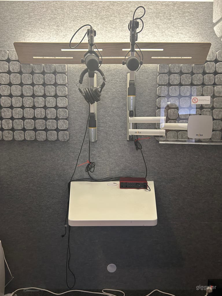  Podcast booth on-site 