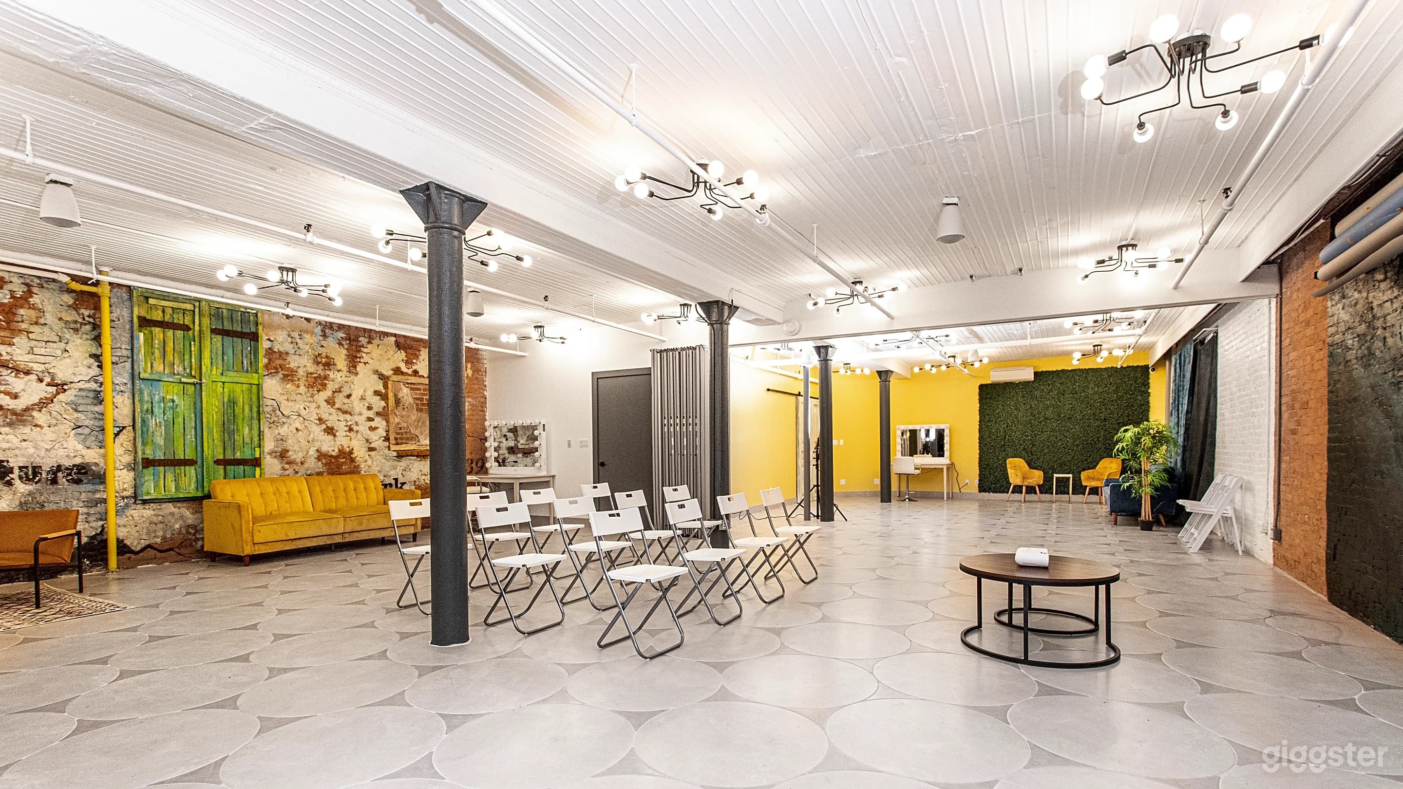 The huge loft is perfect for events and big productions