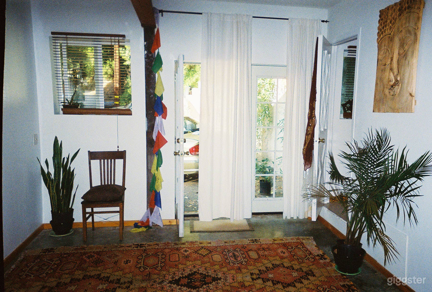 Double French Doors allow for great lighting and open for load in &amp; load out ease.