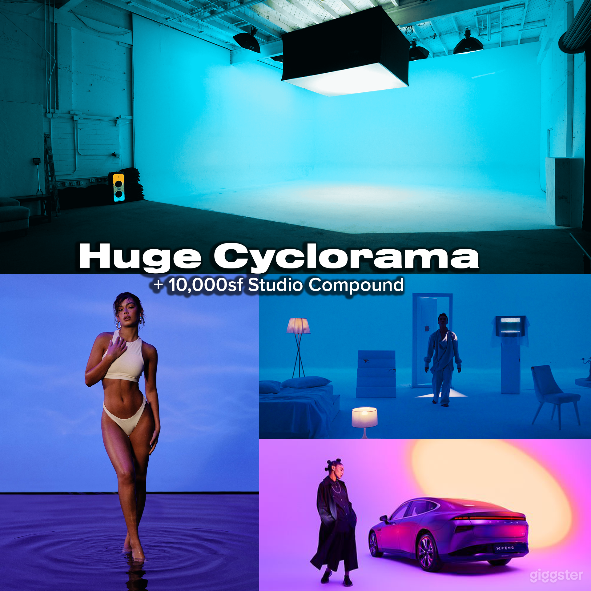 Huge White CYC (10,000 Sqf Stage) - Parking lot Photo 1