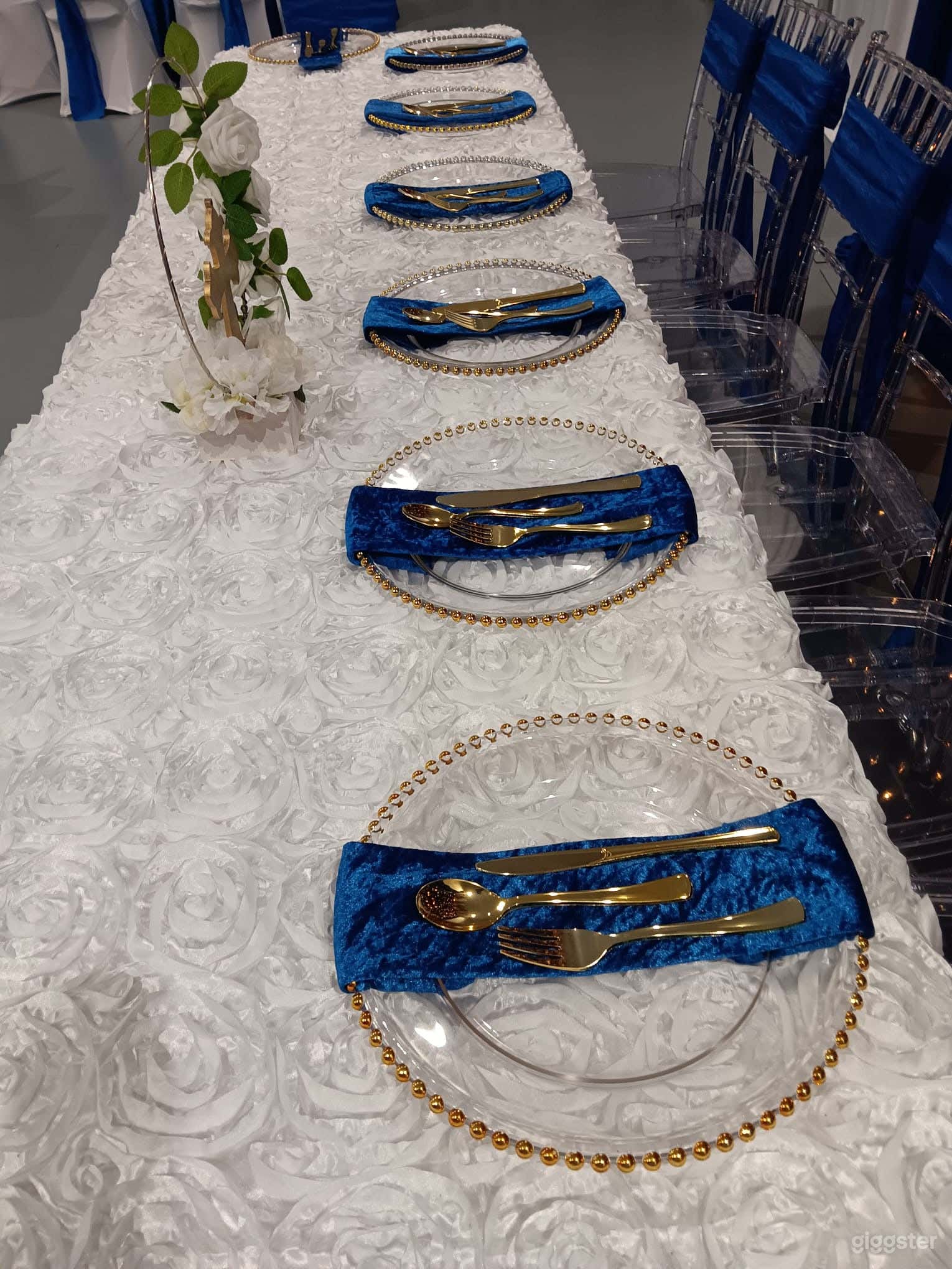 All White Draped Warehouse Photo 3