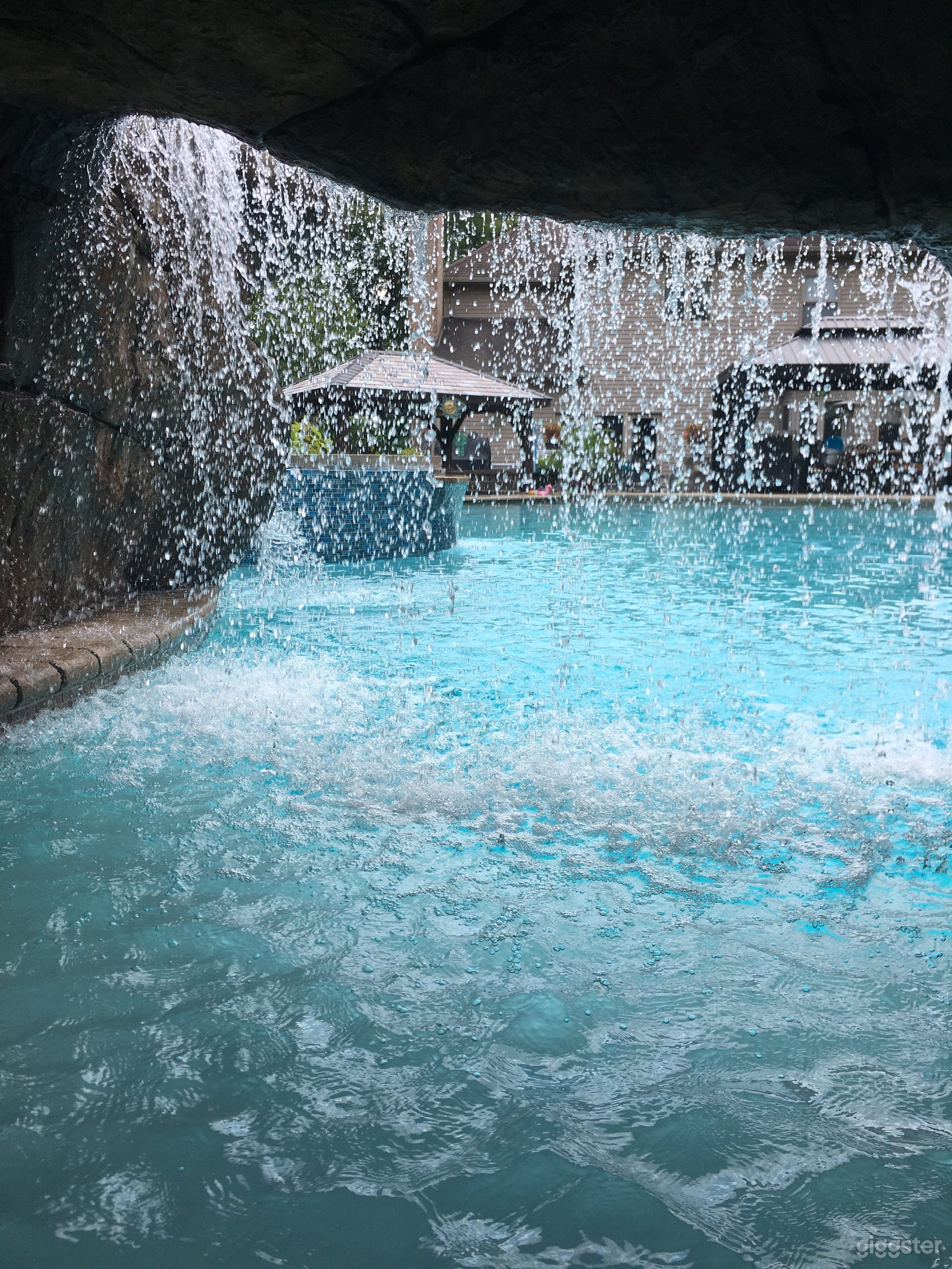 Mansion Cave Salt Pool Grotto Exotic Waterfall Photo 3