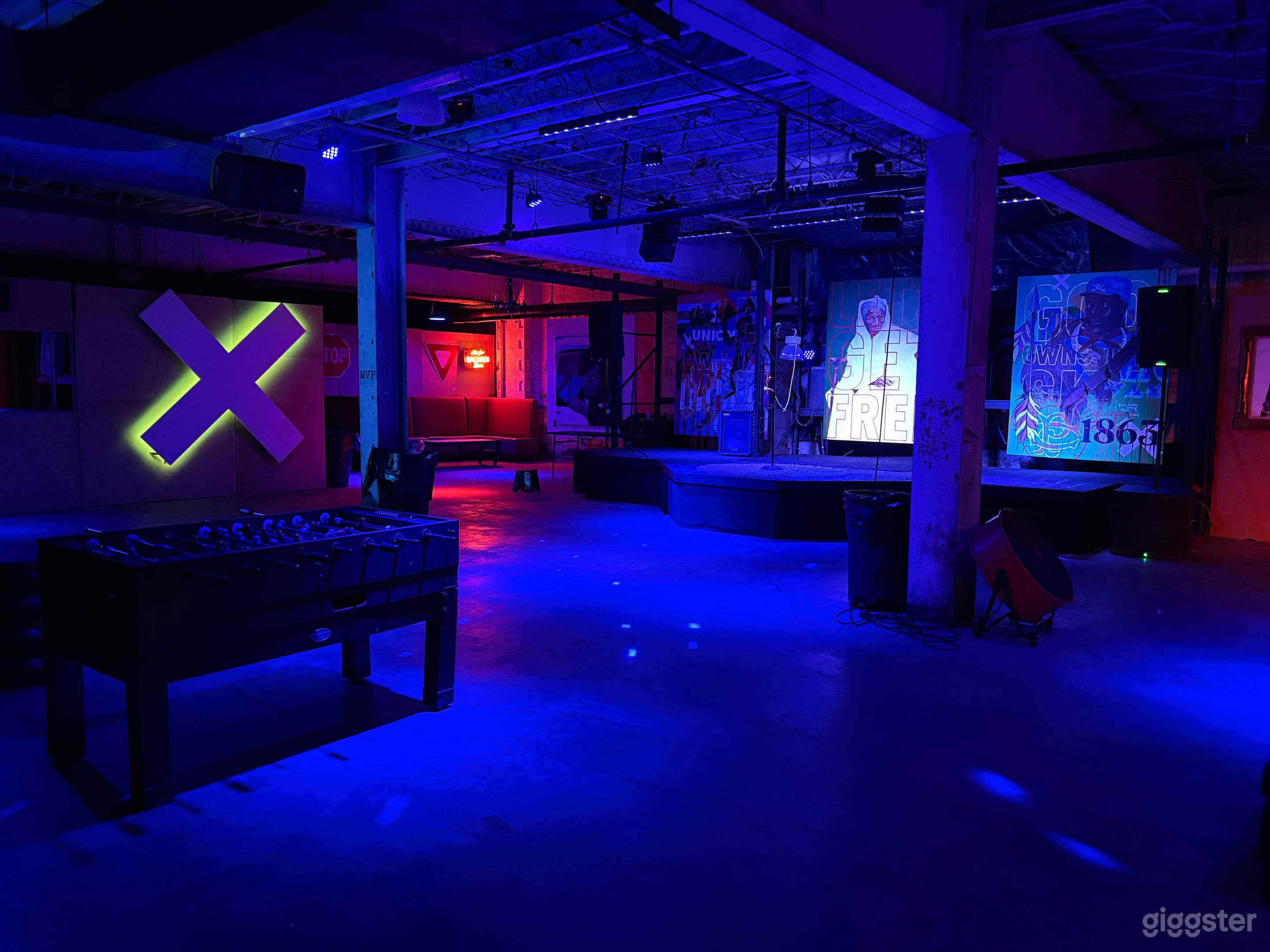 Open space. dance floor.
