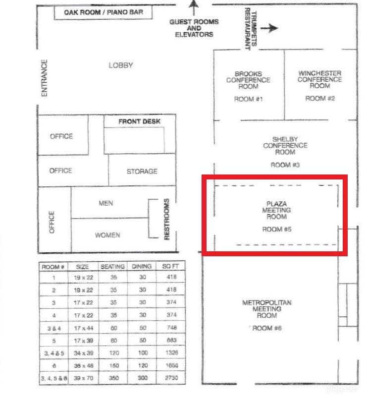  The Plaza - Conference and events space in Memphis 