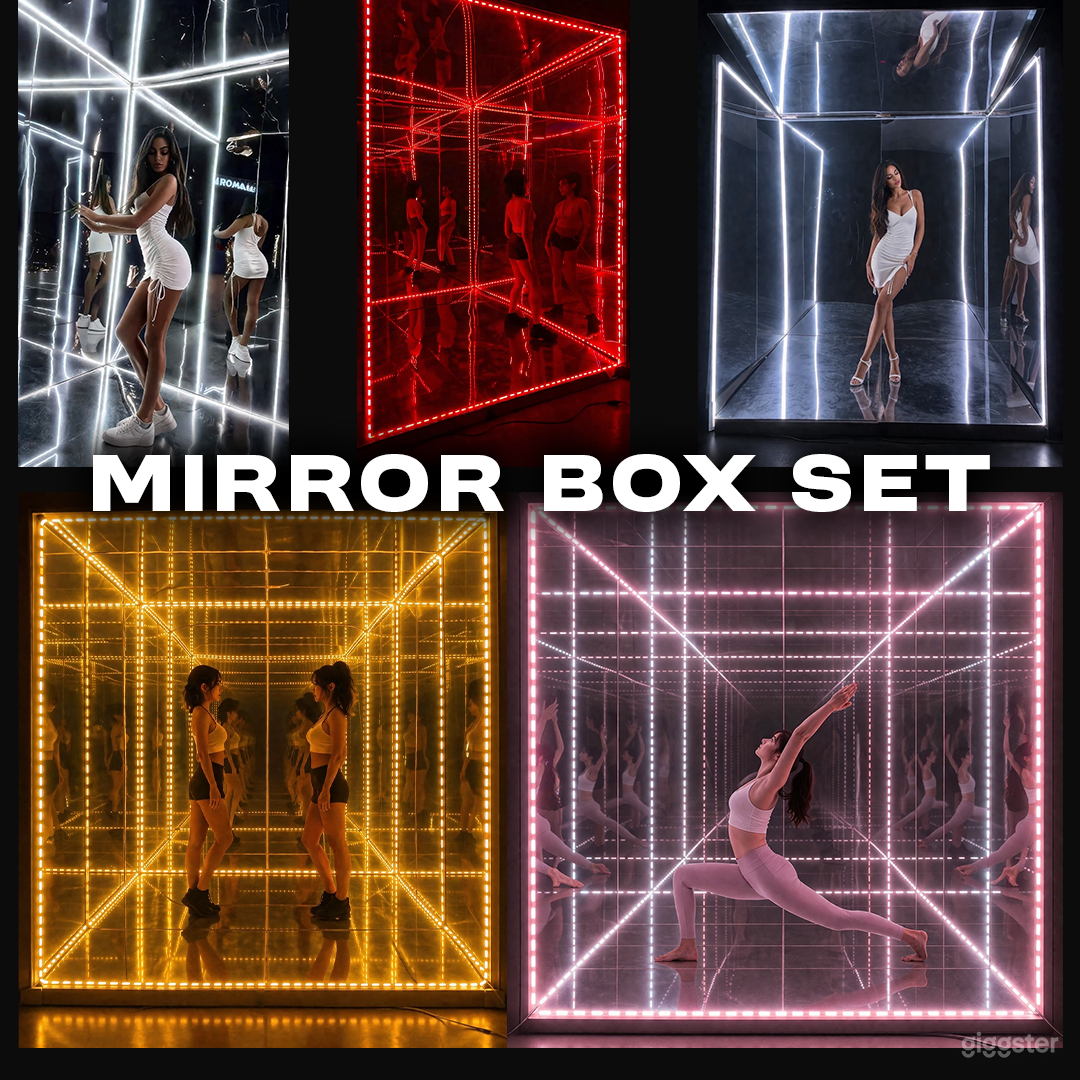RGB Mirror Infinity Box w/ Pixel LED Effects (3-Wall Mirror) | Rent ...