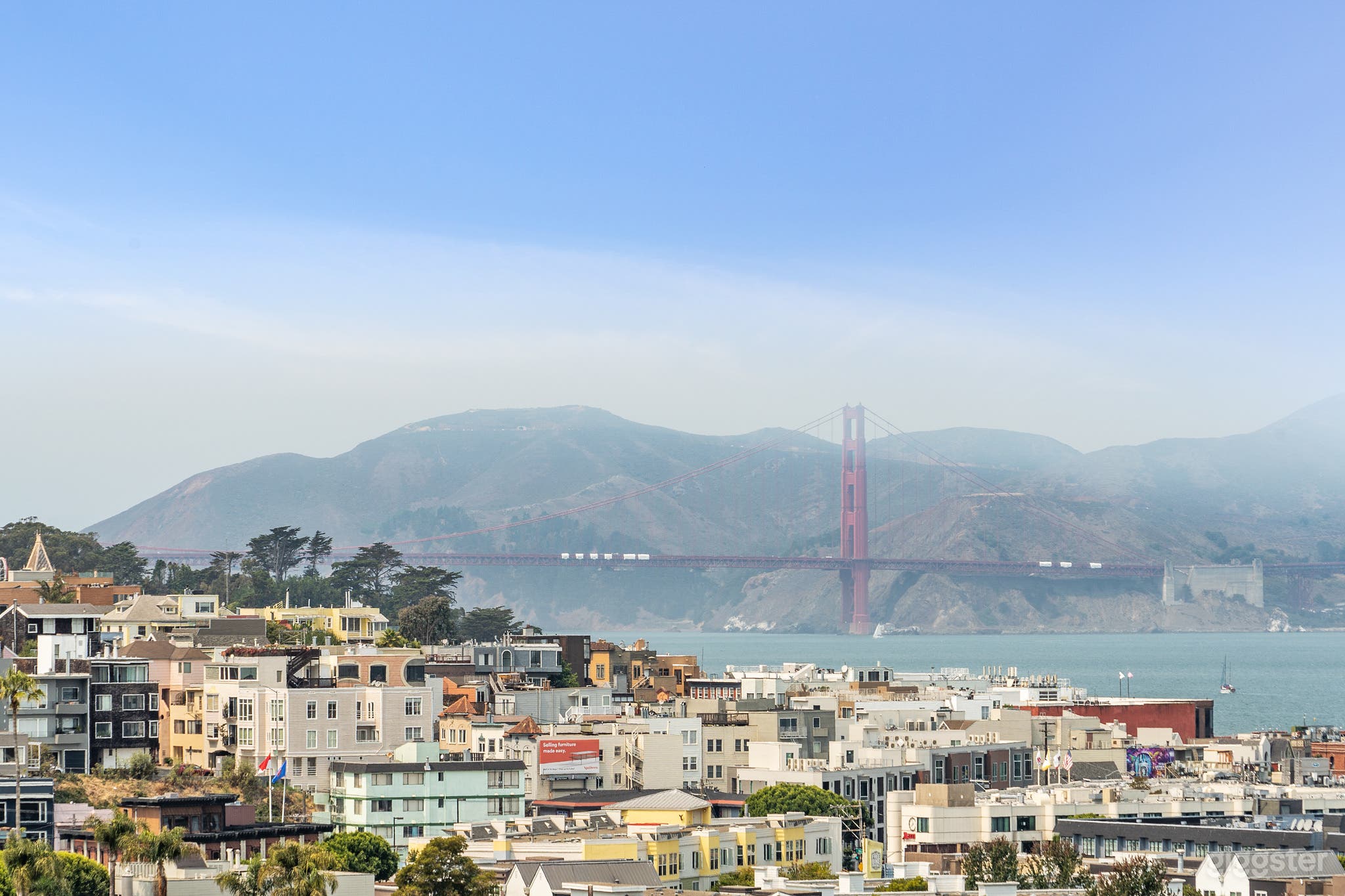 Golden Gate views from both decks 