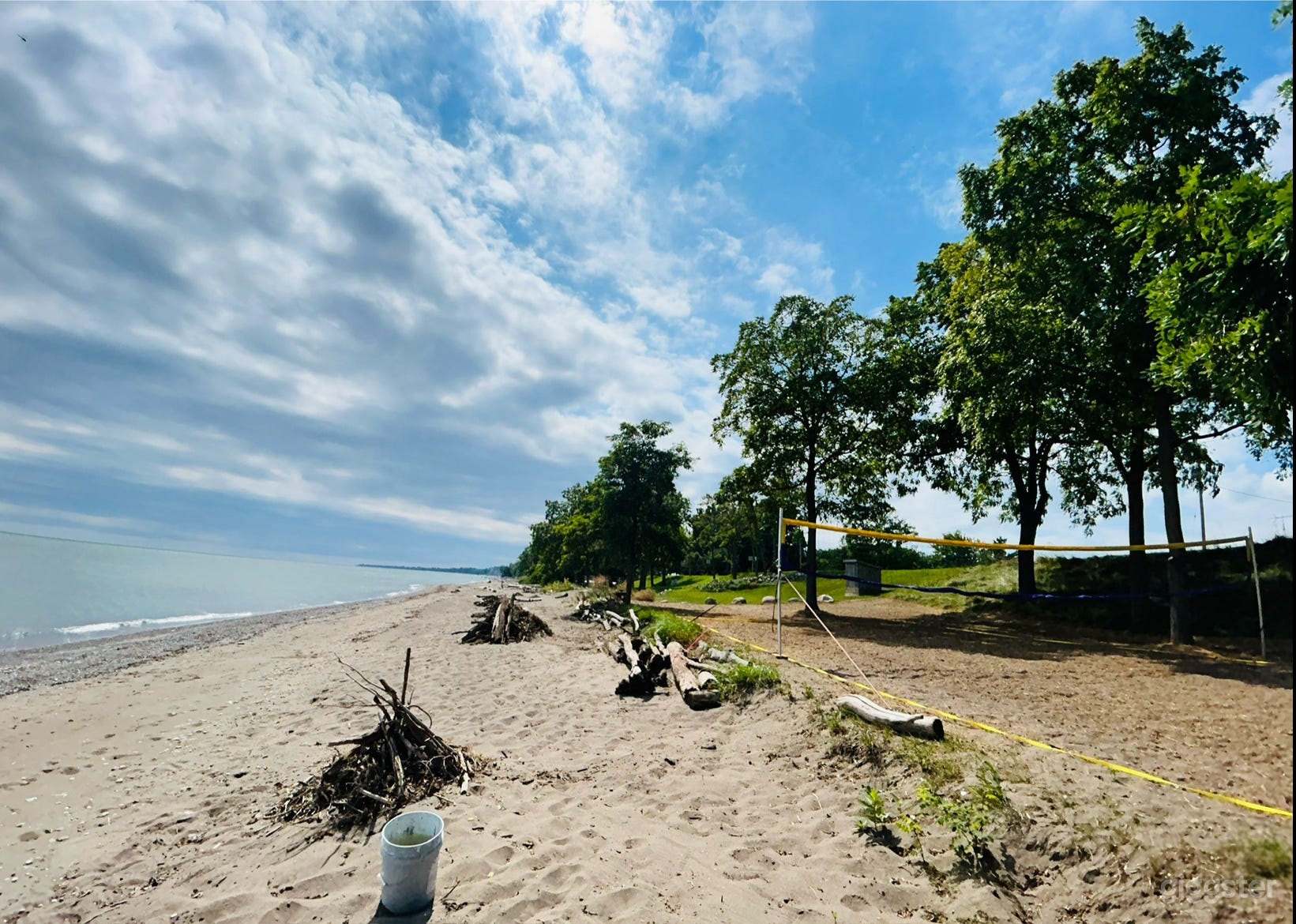 250 Feet of Sandy Beach 