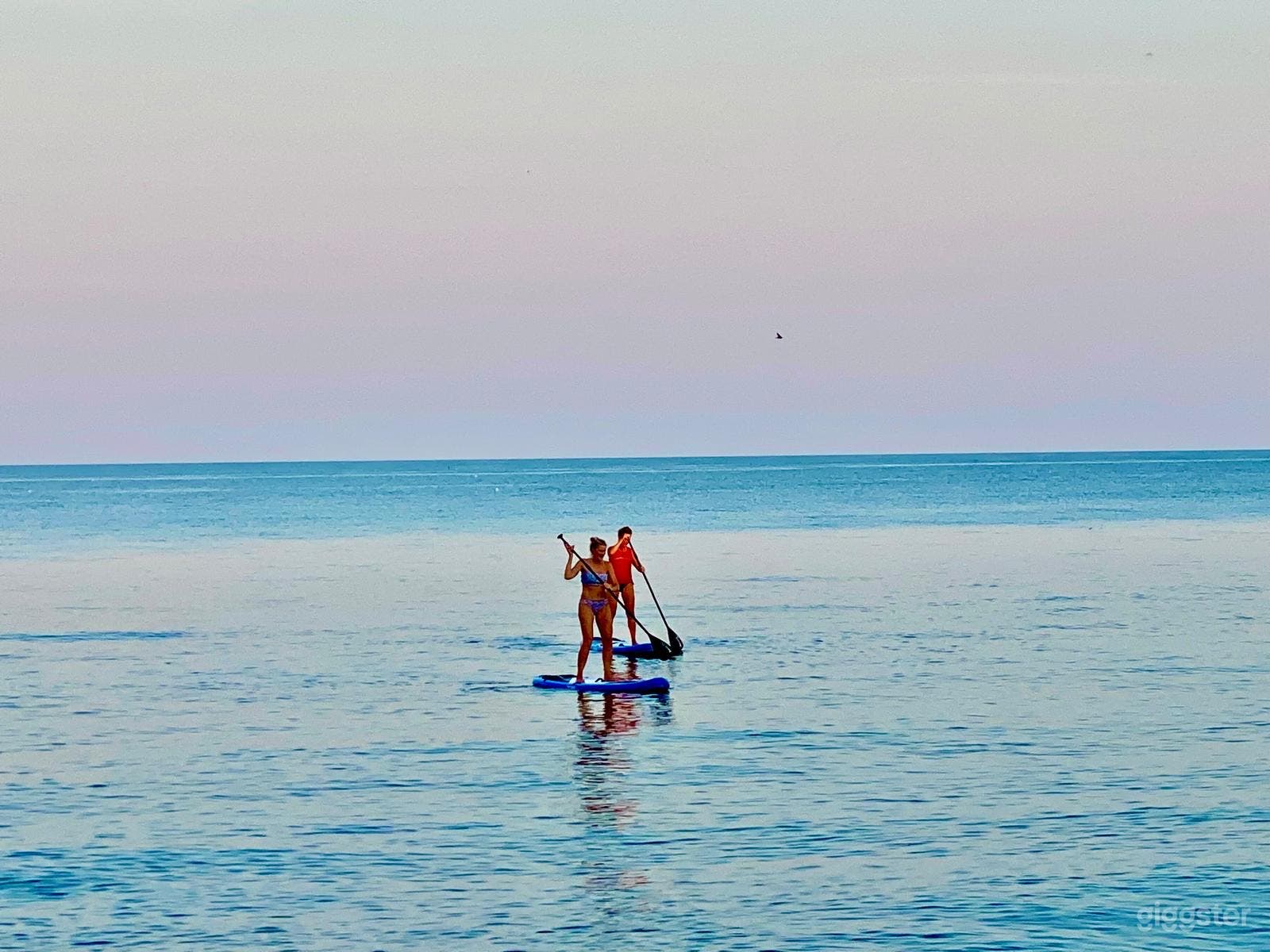 Lake activity changes throughout the day.  Calm mornings and evenings, waves will happen during the day on occasion 