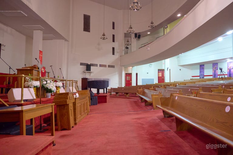  Retro Red-Carpet Auditorium and Stage 