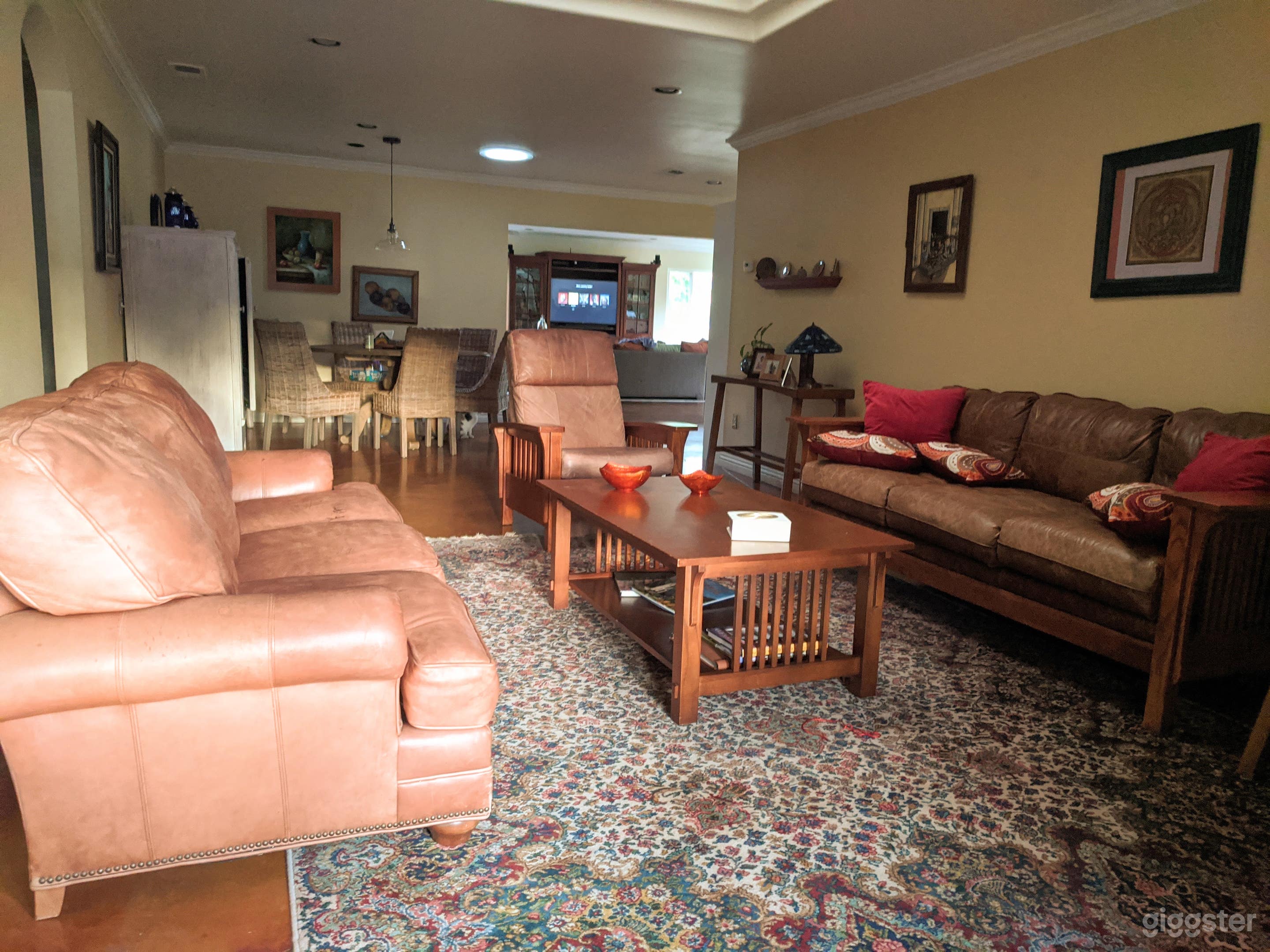 From the front window to the family room