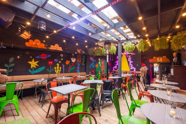  Lugar Privado para Eventos en el Centro con Bar, Escenario y Patio 
