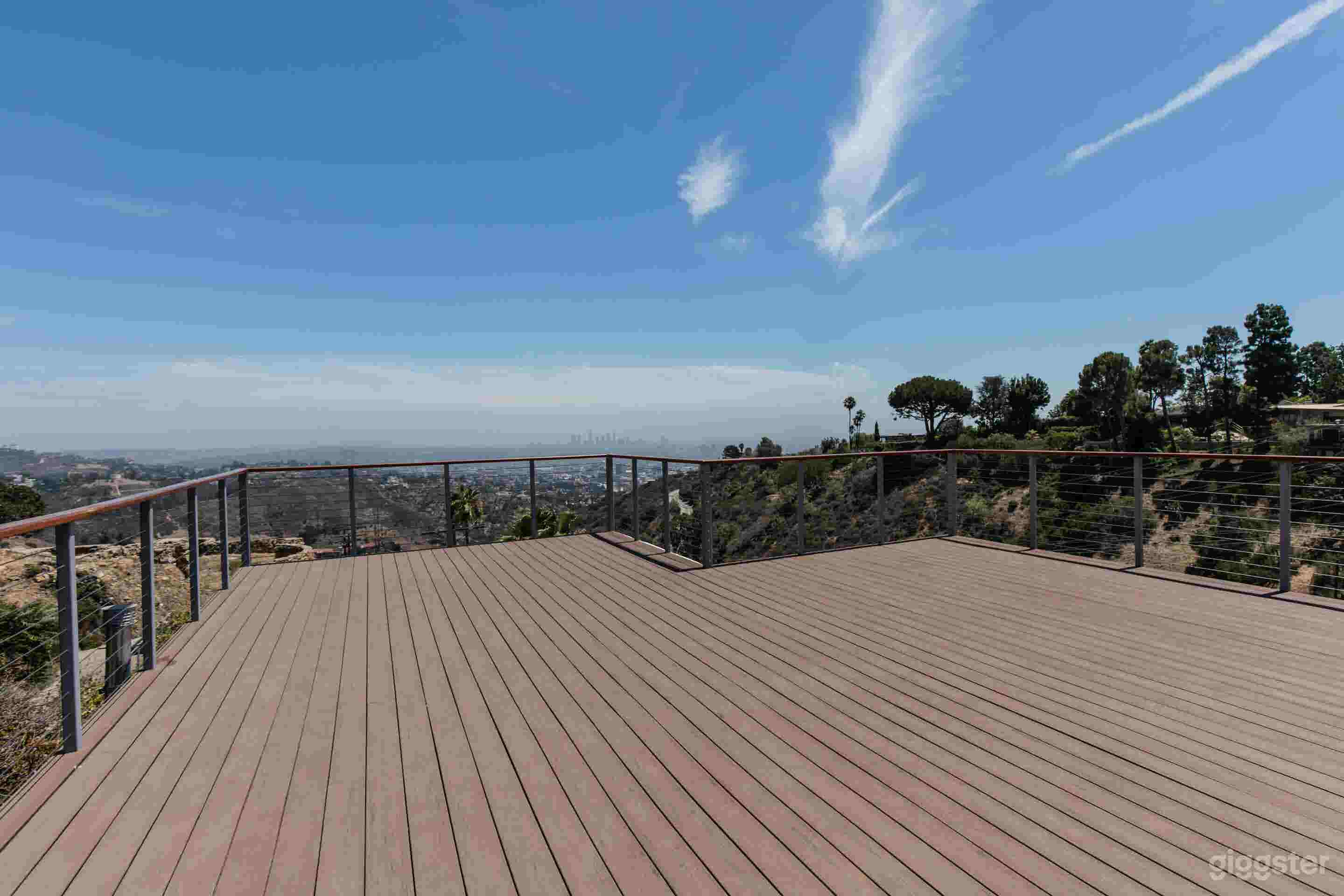 Wider shot of 750 square foot deck
