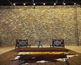  View of exposed brick walks 