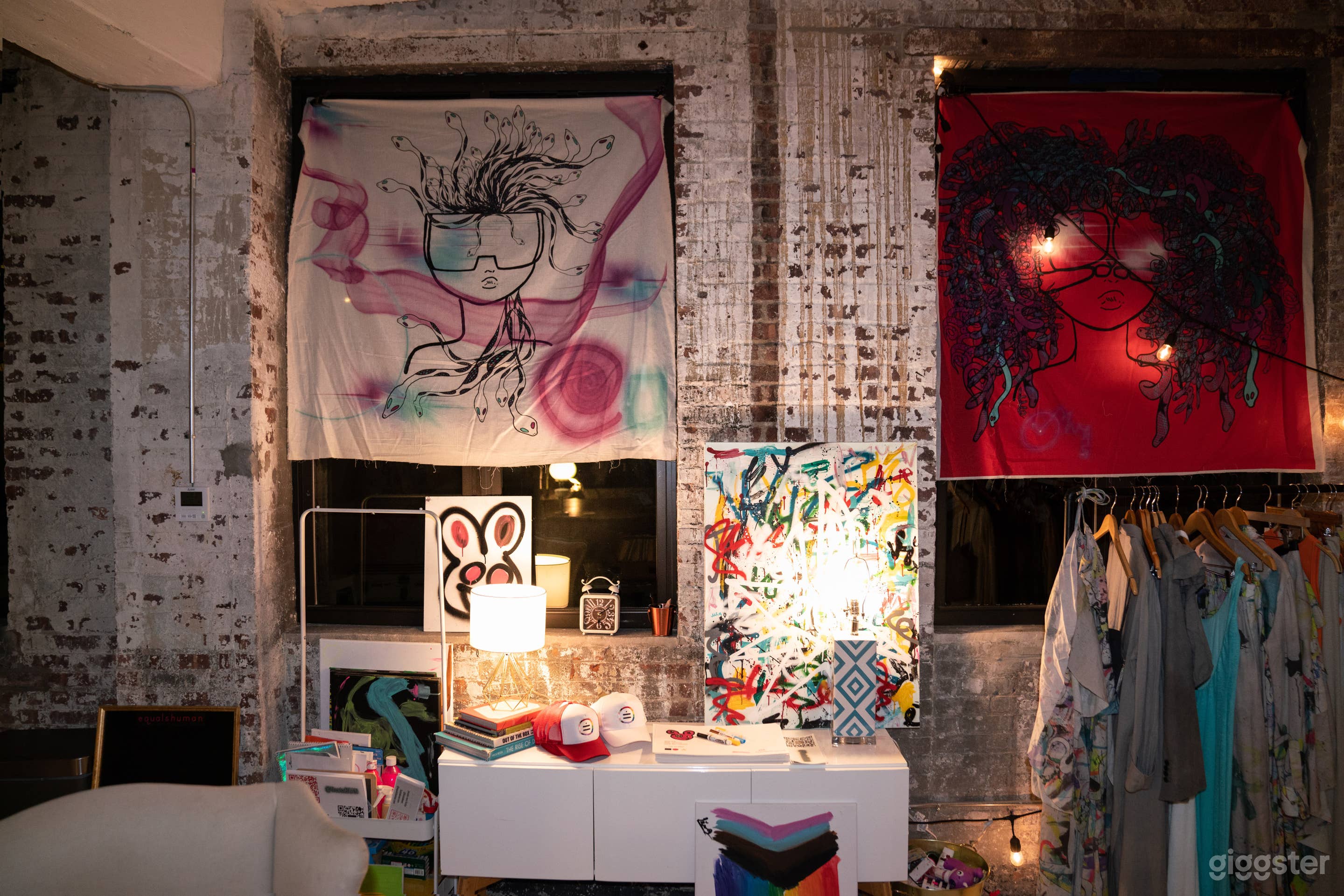 Set up for press event in November. 