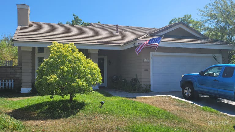  Front yard and entrance from the corner of our lot.2 car 