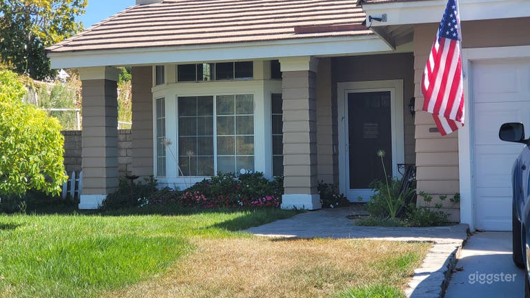  Front yard and entrance from the driveway of our lot.  
