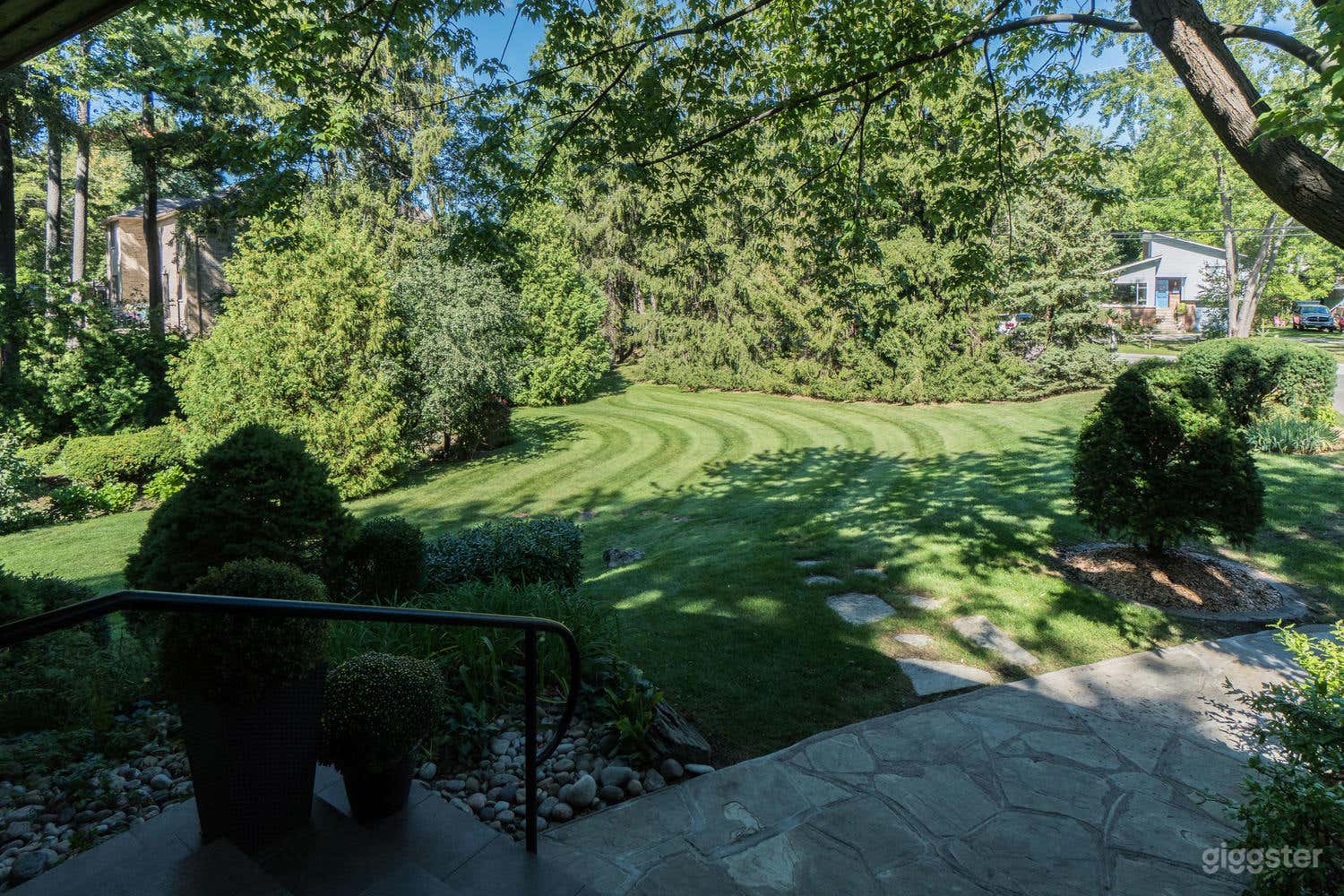 Front Porch View out to Garden