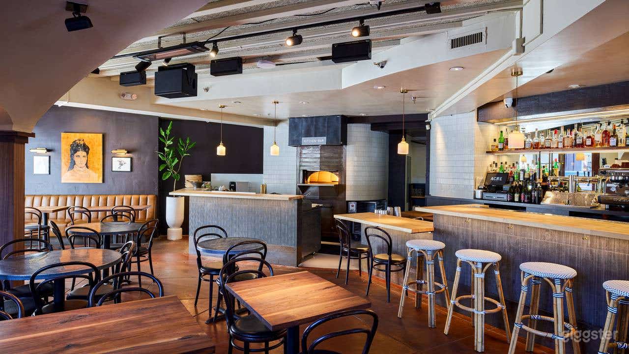 A look atthe first floor cafe restaurant.