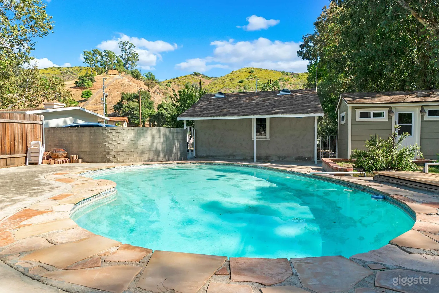 Private 70’s-Style Pool Retreat with Private Bathroom Photo 2