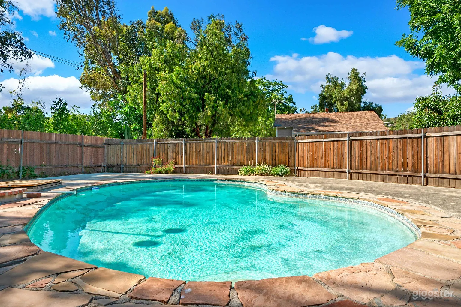 Private 70’s-Style Pool Retreat with Private Bathroom Photo 1
