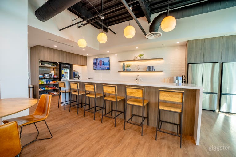  Coworking Space with Wood Parquet Flooring 