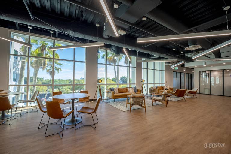  Coworking Space with Wood Parquet Flooring 