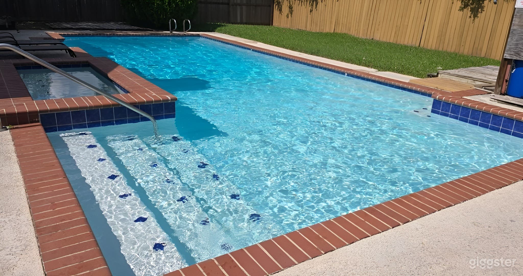 Backyard Pool & Lounge with Spa Photo 4