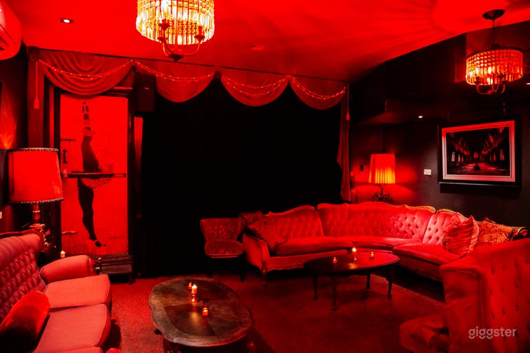  A full view of both couches and the entrance to our secret back garden!  