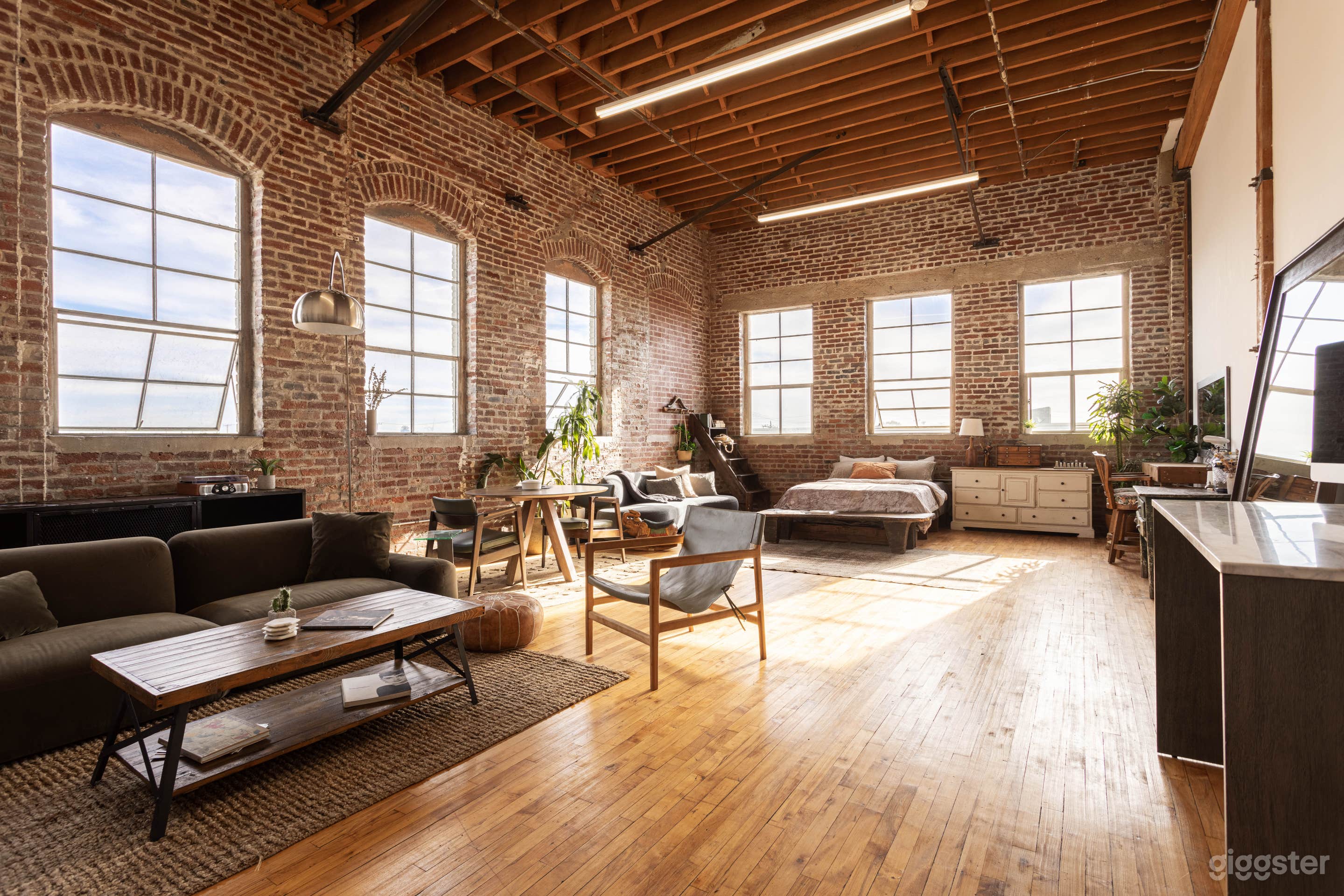 Exposed Brick Light-filled NY Library Corner Loft  Photo 2