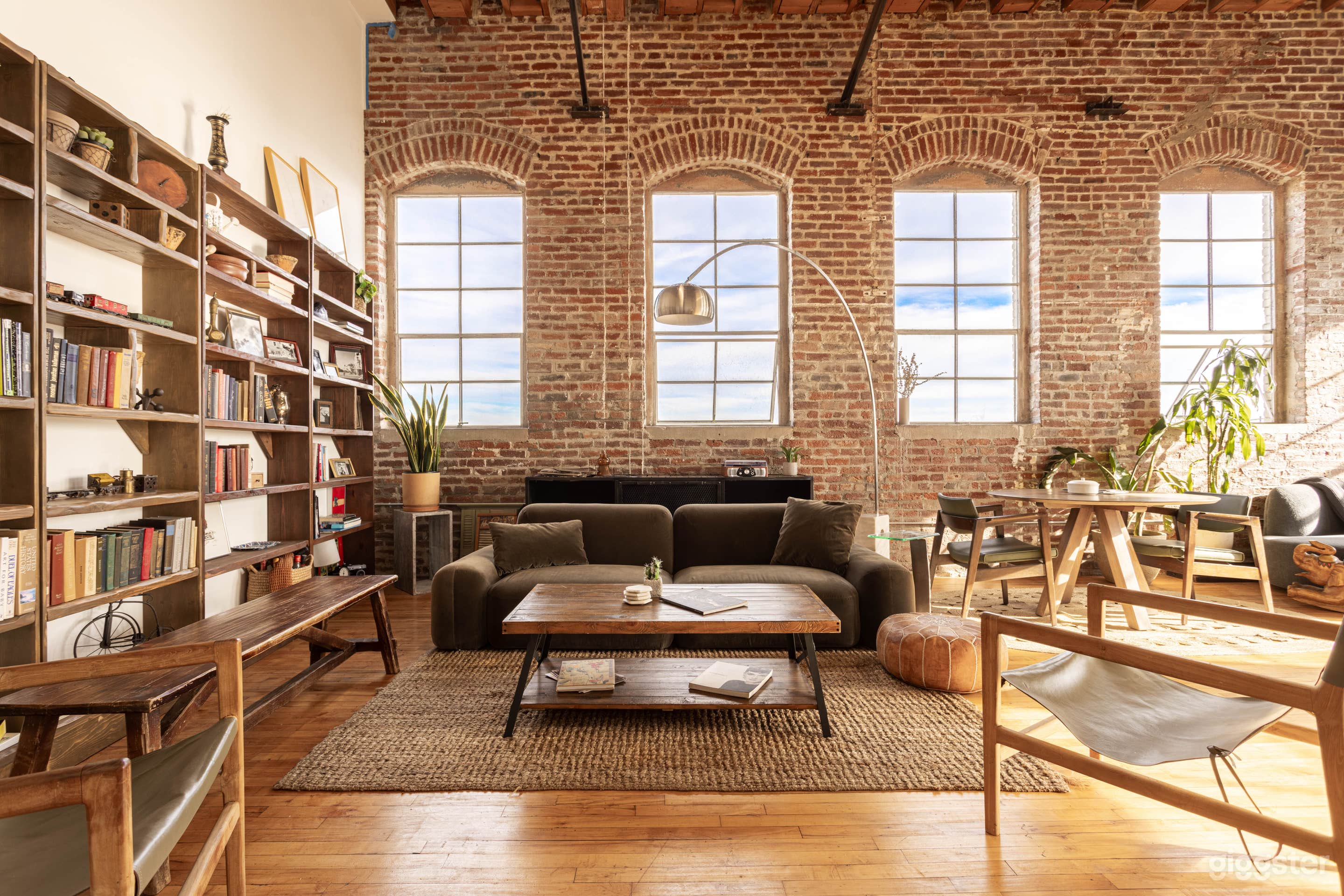 Exposed Brick Light-filled NY Library Corner Loft  Photo 1