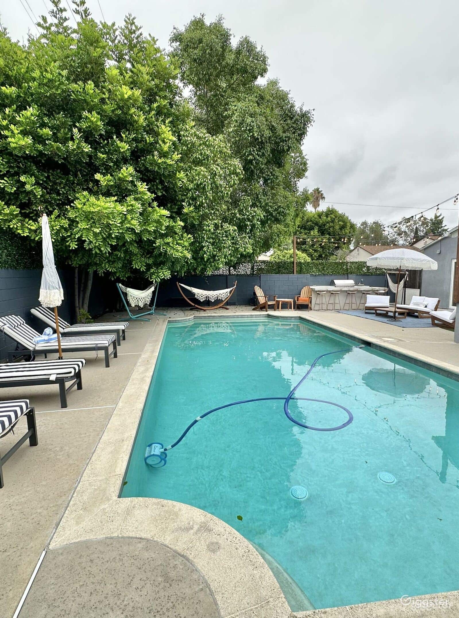 8Ft Industrial and Minimalist Pool Area Photo 1