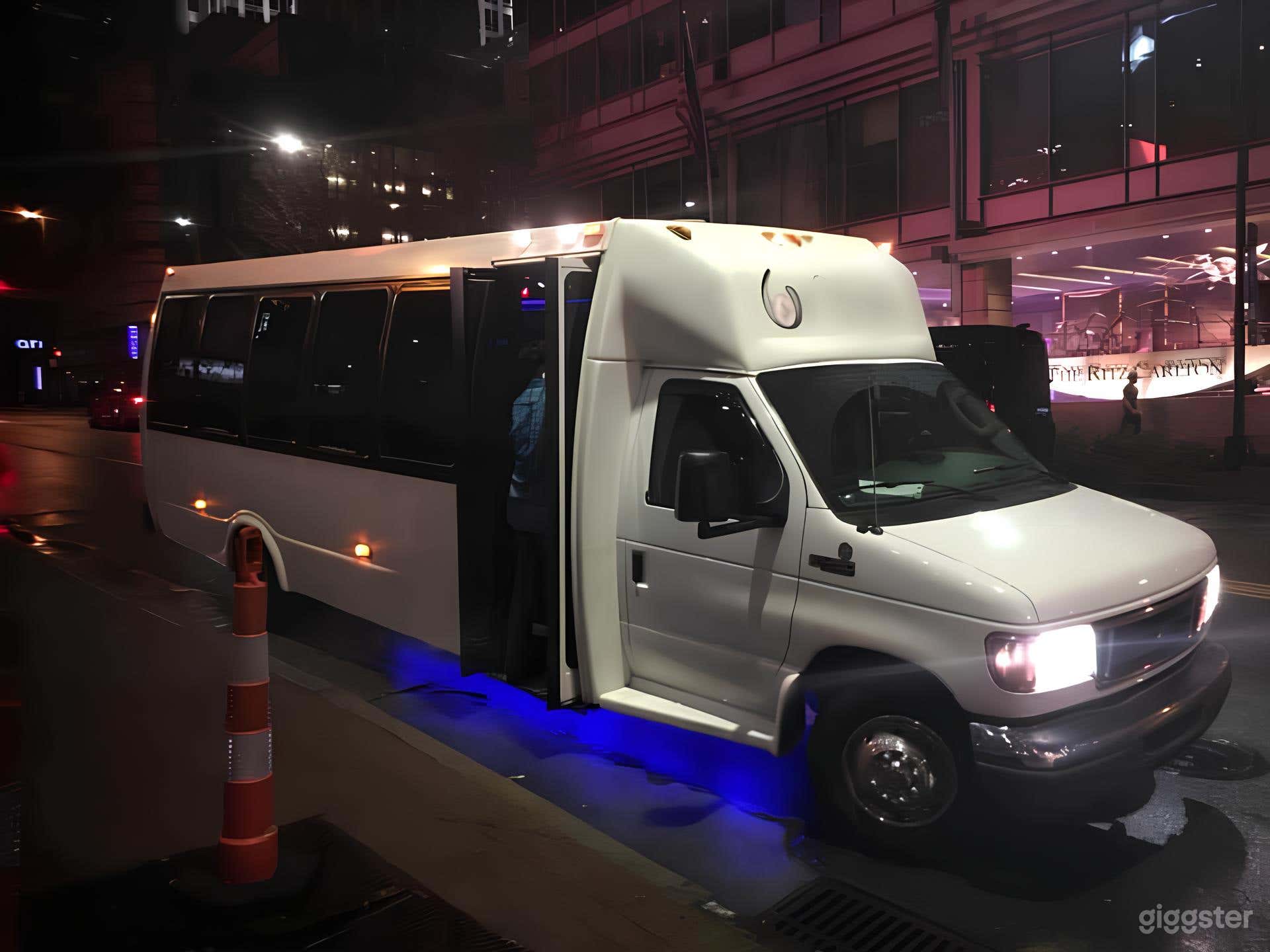 White Pearl Party Bus Photo 2