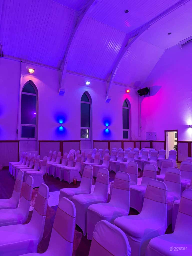  Hall Hire: Versatile, High Ceiling, Stage Venue 