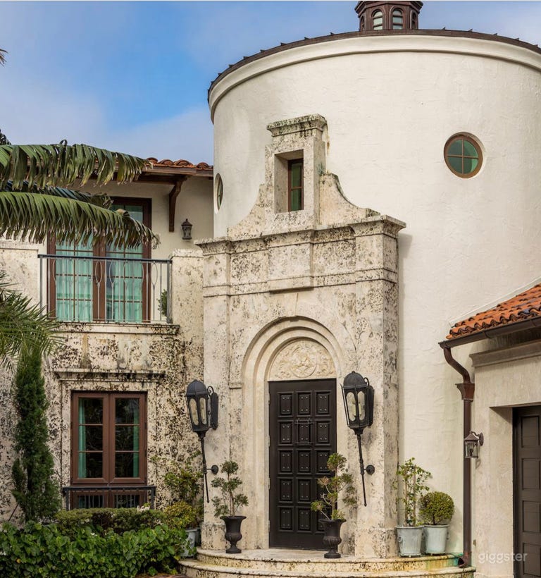  Waterfront Mediterranean Castle with Cool Interior 