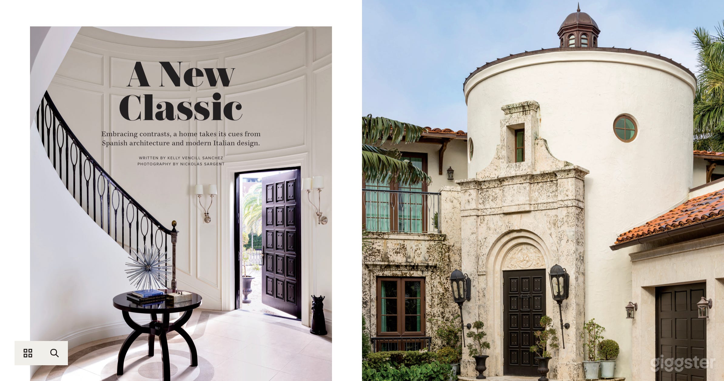 Waterfront Mediterranean Castle with Cool Interior Photo 1